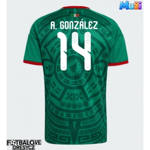 Mexiko Armando Gonzalez #14 Domácí Dres MS 2026 Krátký Rukáv